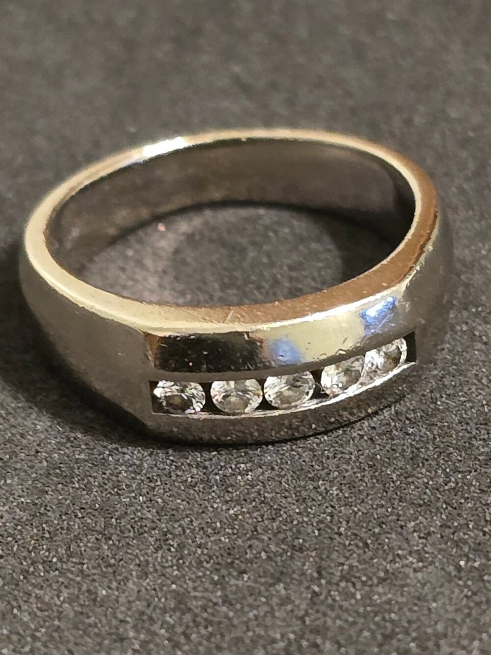 Men's Diamond Wedding Band 14K White Gold Heavy 9.4g 0.50 CTW Ring Size 10.5